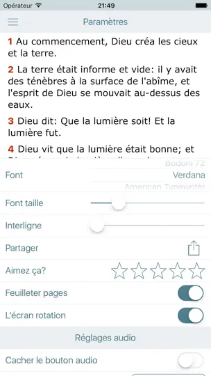 Capture d'écran de La Bible Commentaires (Bible Commentary In French) sur iPhone 5