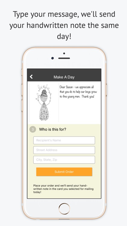 Pre Thank You - Send a Personalized Card