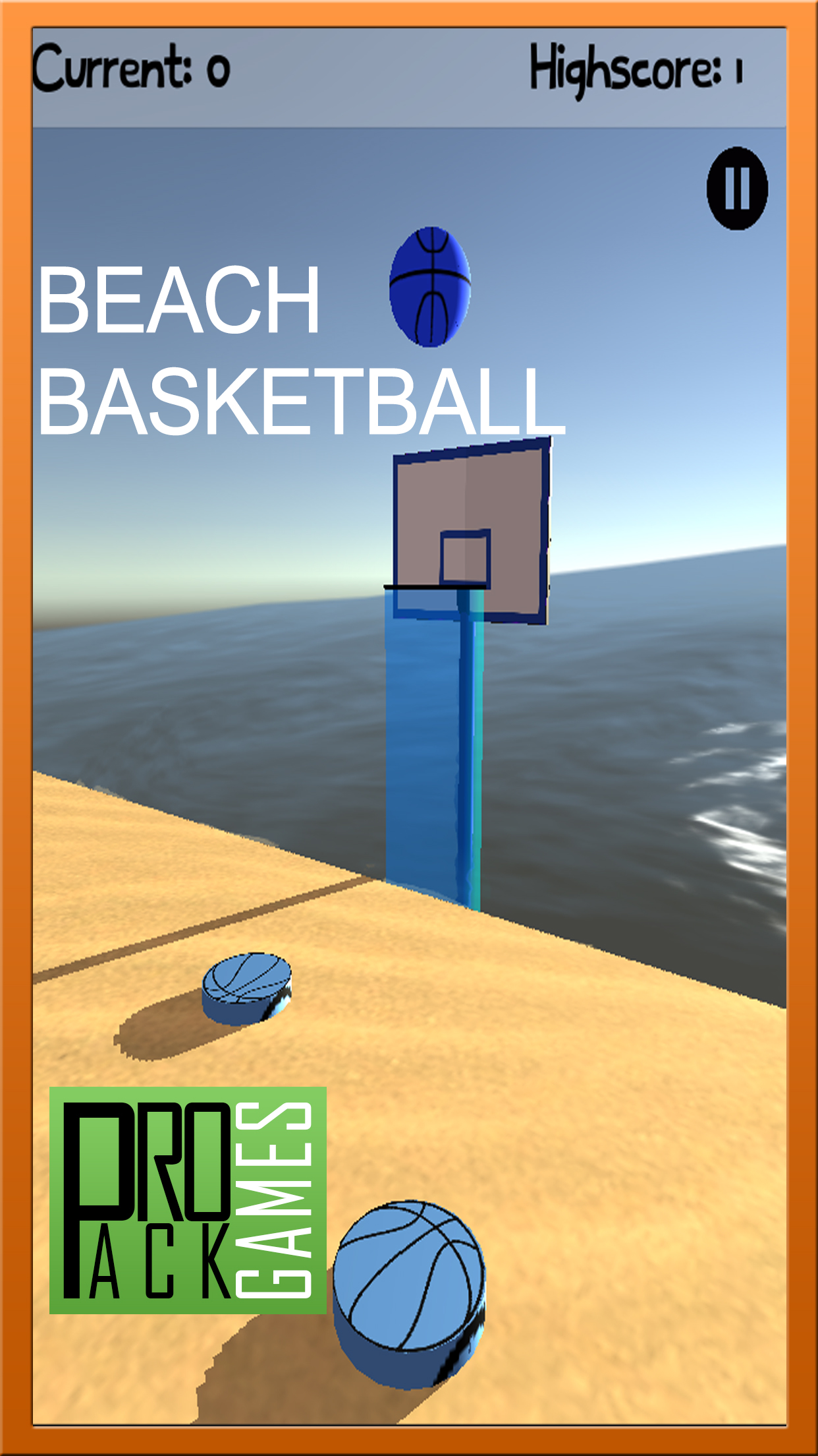 Beach Basketball Flick - Multiplayer Arcade X Game