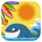 Big Whales Coloring Page Game Free Education