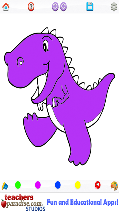 Screenshot #3 pour Dinosaurs Coloring Book
