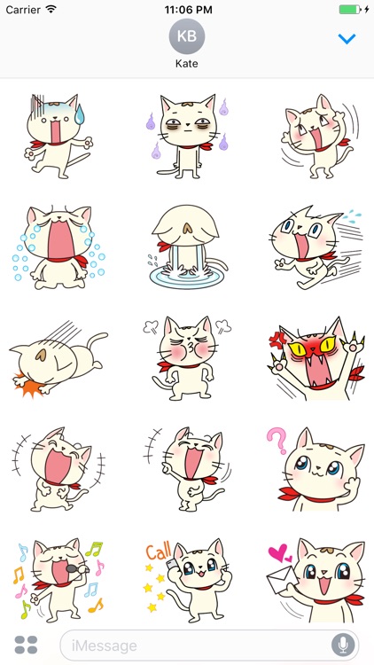 Mina Litle Cute Addorable Kitten Sticker