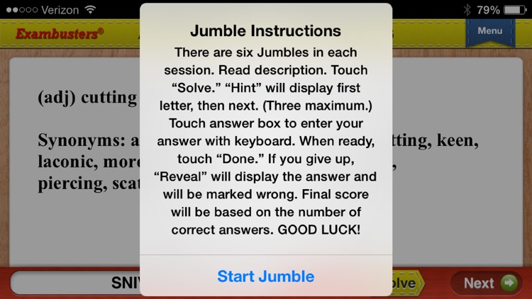 SSAT ISEE Vocabulary Prep Flashcards Exambusters screenshot-3