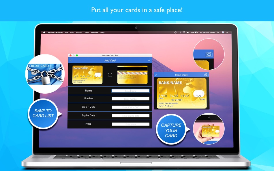 #2. Secure Card Pro-manager,credit (macOS) 由: Emanuele Floris