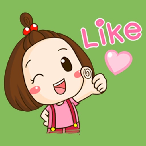 Cute Little Girl Sticker