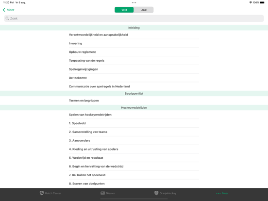 hockey.nl iPad app afbeelding 5