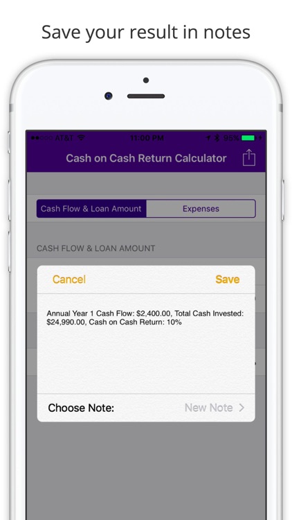 Cash On Cash Return Calculator