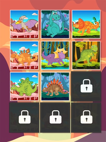 簡単に 恐竜の世界 カートゥーン ジグソーパズル 無料こどもゲームのおすすめ画像2