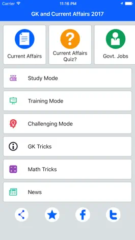 Game screenshot GK and Current Affairs 2017 (English) apk