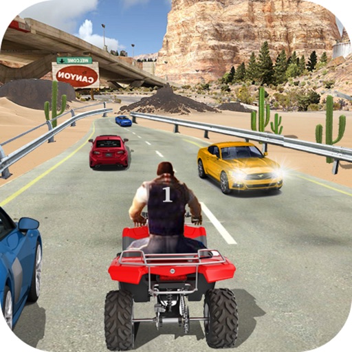 Crazy Quad Biker Riding : A New High-way Racer 3D icon