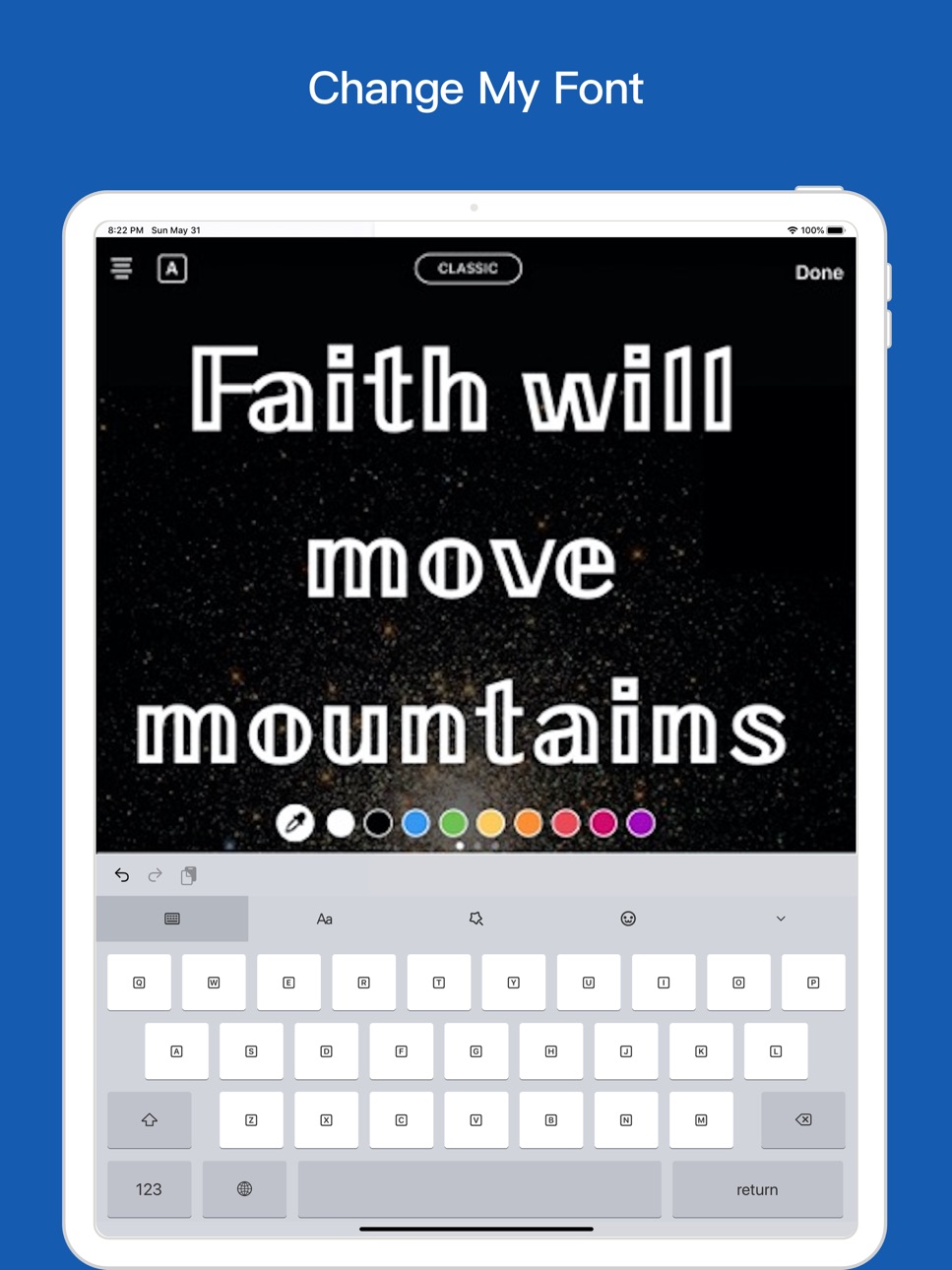 iPad screenshot
