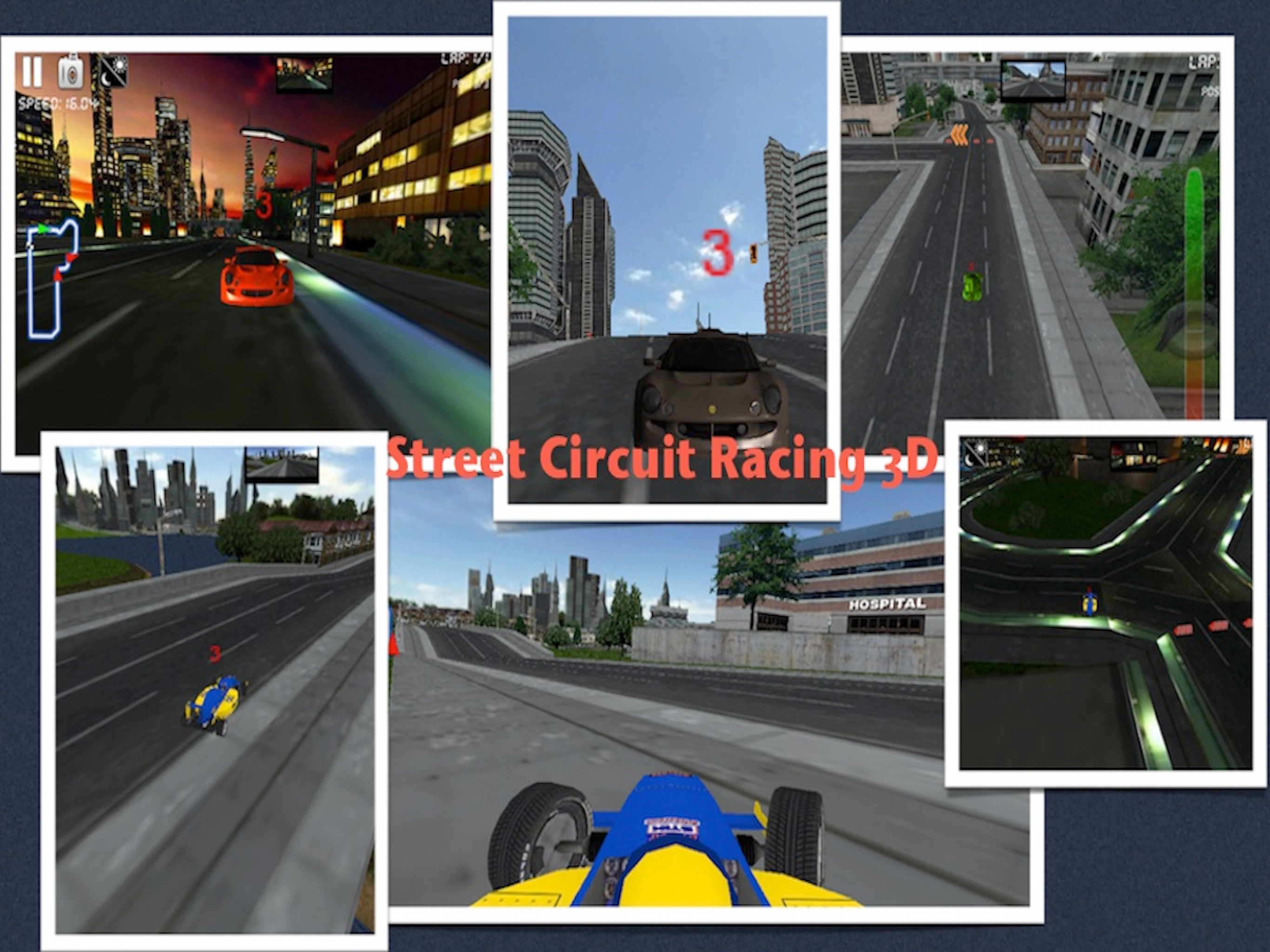 Street Circuit Racing 3D Extreme Speed Car Racers