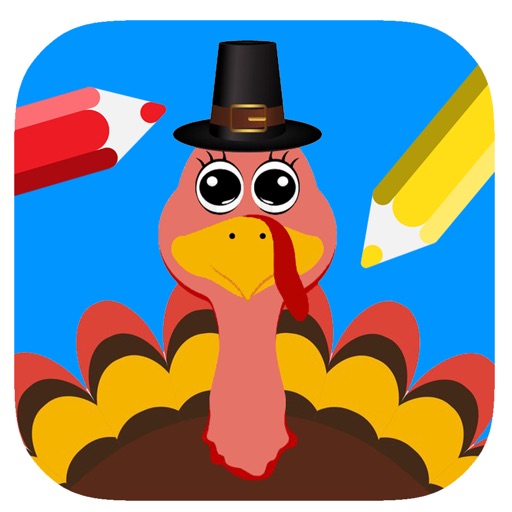 Turkeys Coloring Book Games For Kids Edition Icon