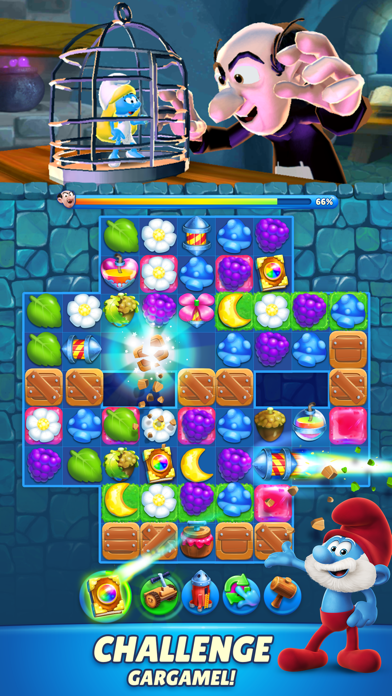 Smurfette's Magic Match screenshot 2