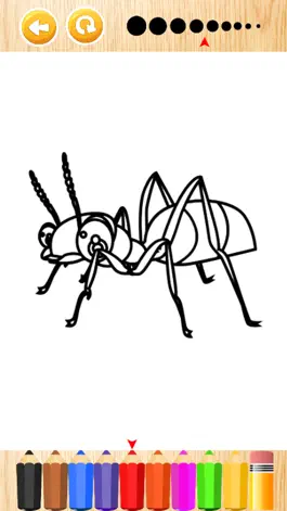 Game screenshot Ant and slither bug coloring book for kids games hack