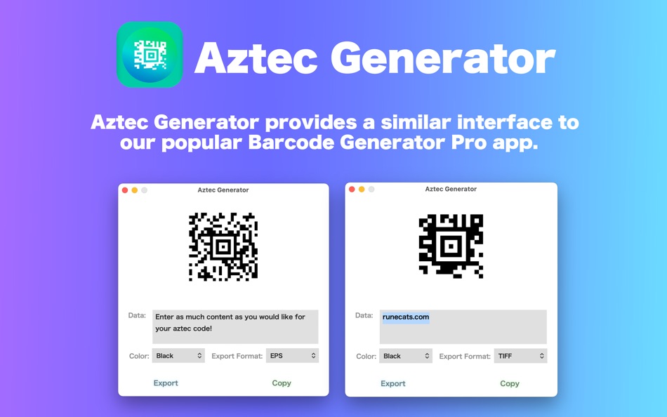 #2. Aztec Generator 2 - Code Maker (macOS) 게시자: Runecats