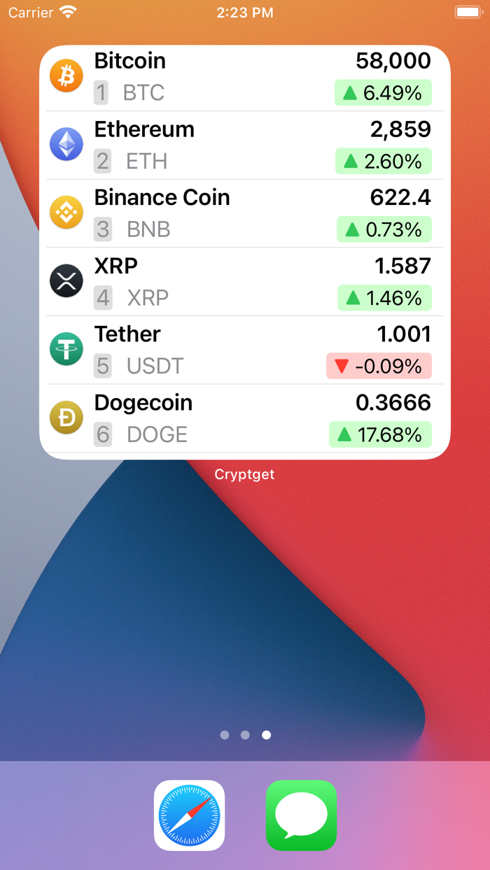 Cryptget - Crypto Portfolio