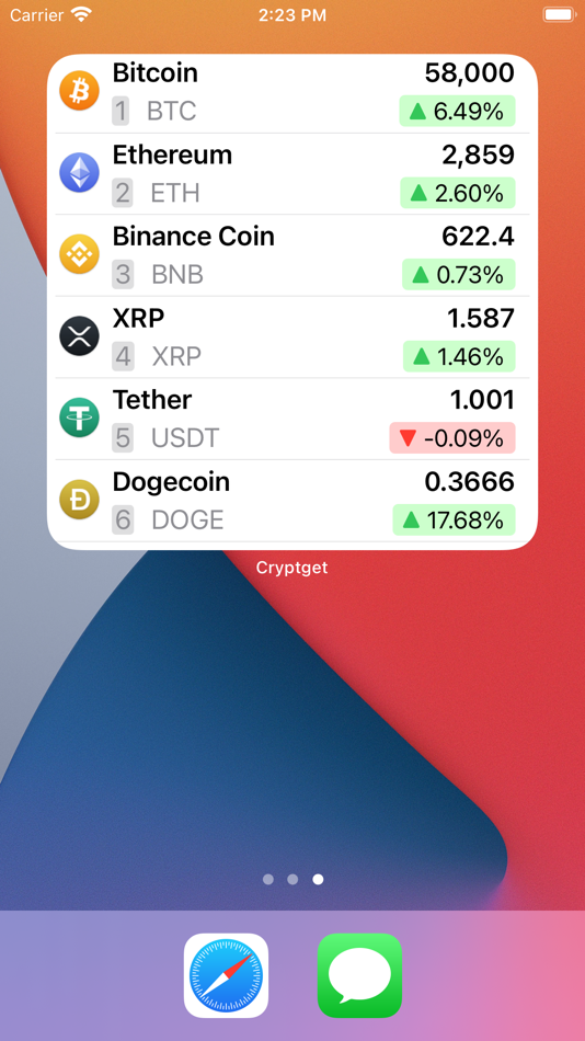 #3. Cryptget - Crypto Portfolio (macOS) 由: Pisit Wetchayanwiwat