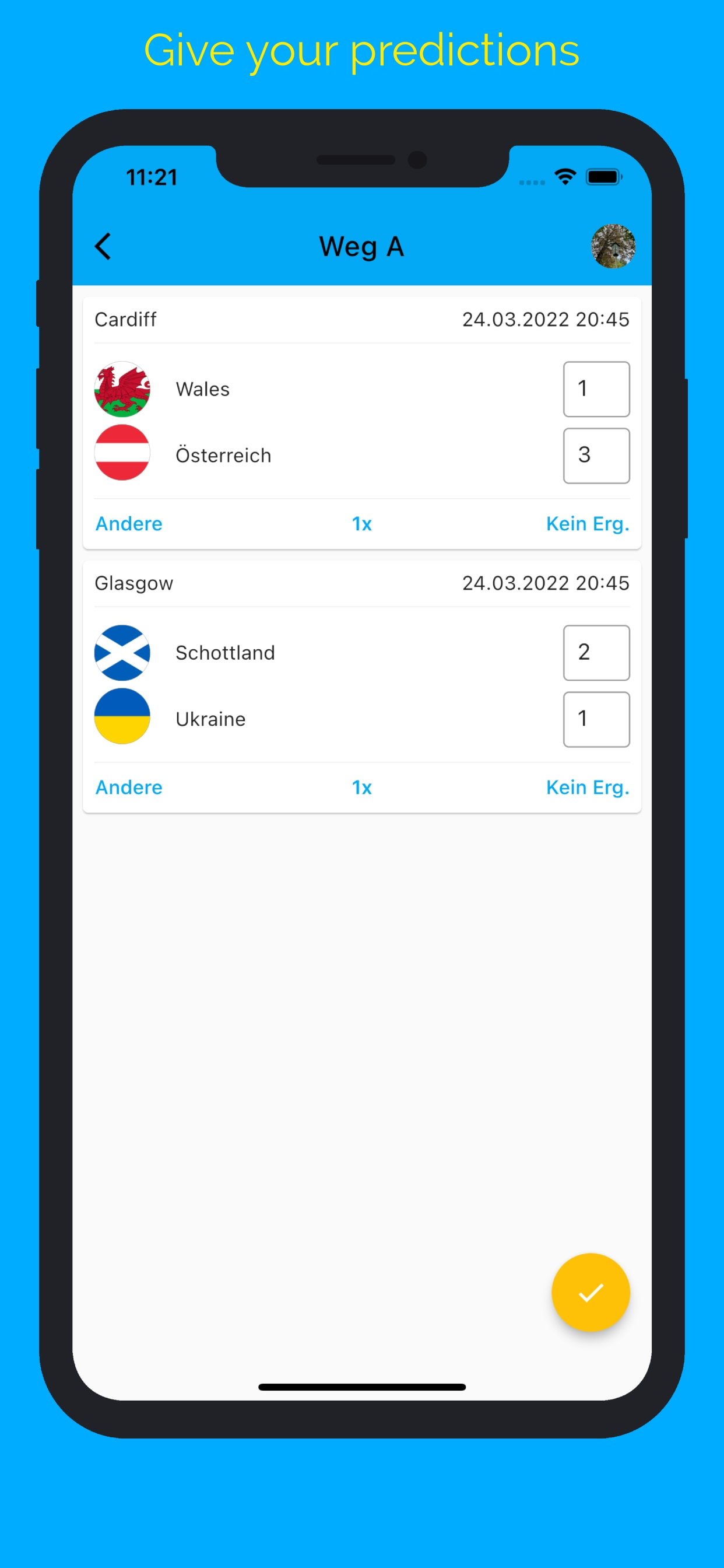 Hawara: Sports prediction game