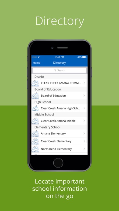 Clear Creek Amana Schools screenshot 2