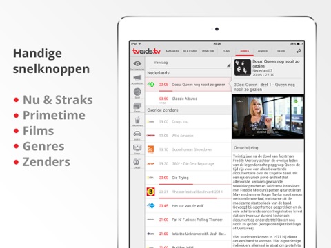 TVGiDS.tv Pro - voor iPad screenshot 3