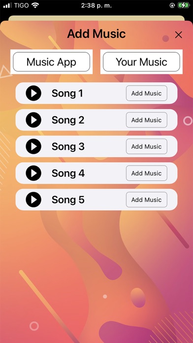 Video maker with music . Screenshot