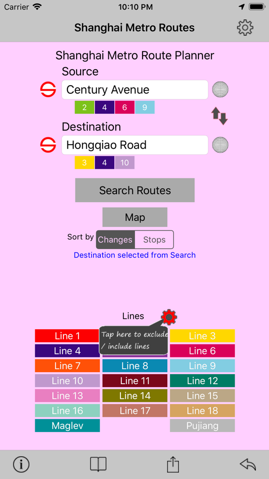 Shanghai Metro Route Planner - 2.8 - (iOS)
