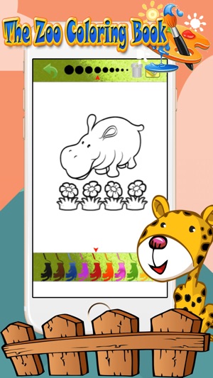 Zoo Animal Coloring Book Learn to draw and color(圖4)-速報App