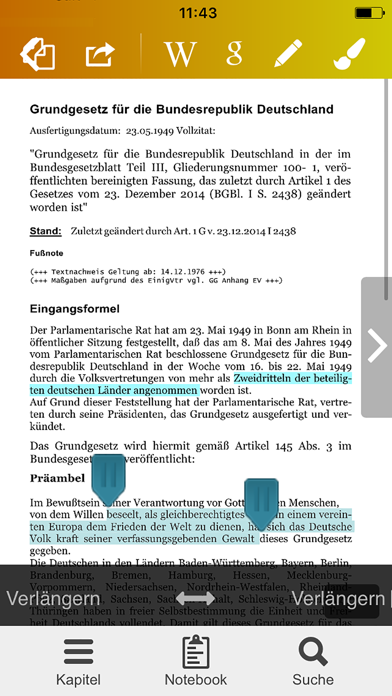 Screenshot #1 pour GG - Deutsches Grundgesetz