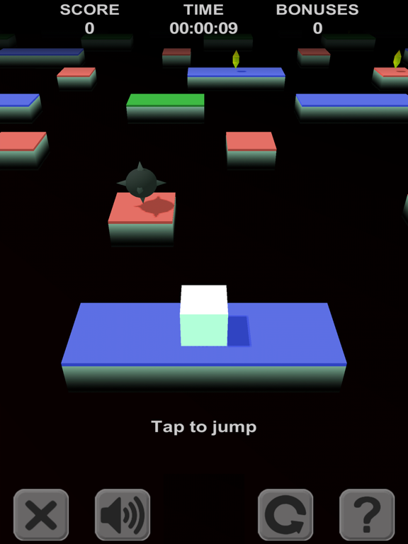Cube Jump. 3D platforms iPad screenshot