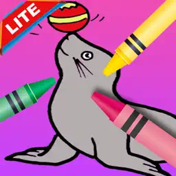 Lite coloring book toddlers games pet pets animals app icon