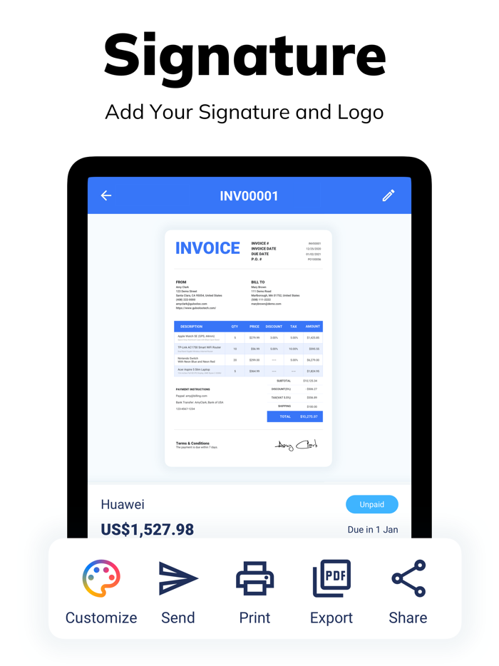 My Invoice Maker - Invoices