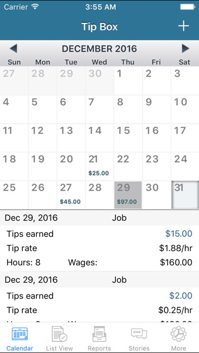 Screenshot #1 pour Tip Box - Log and manage your tips