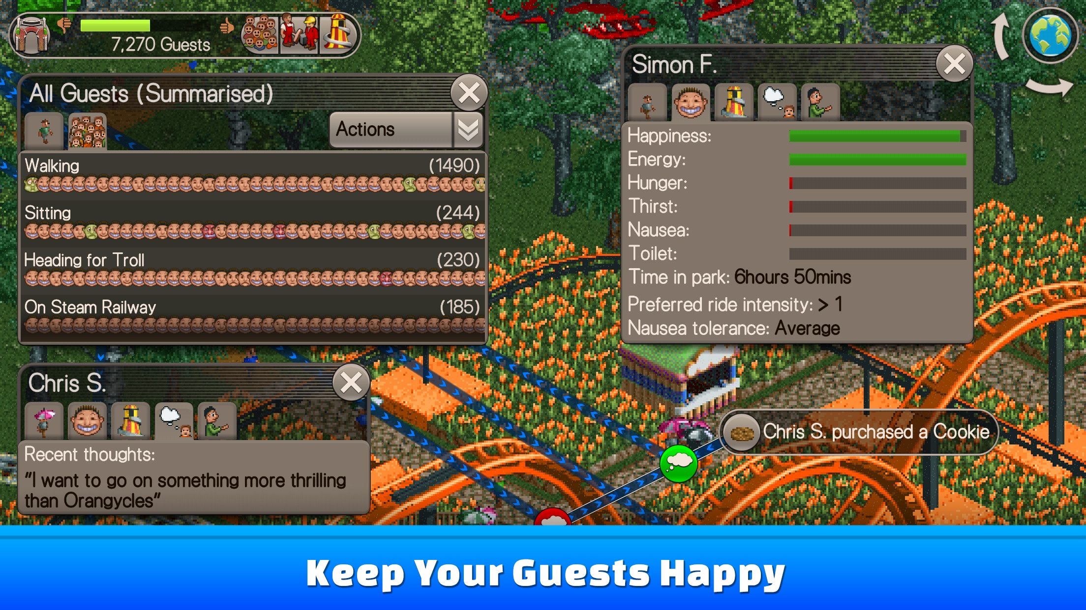 Screenshot do app RollerCoaster Tycoon® Classic