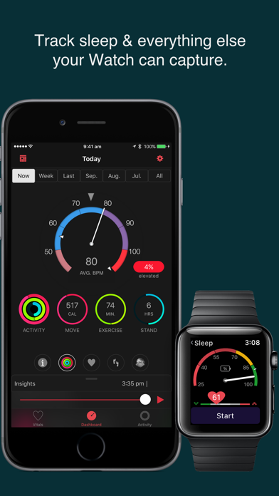 HeartWatch. View & get notified about heart rate data captured on your watch. Screenshot 4