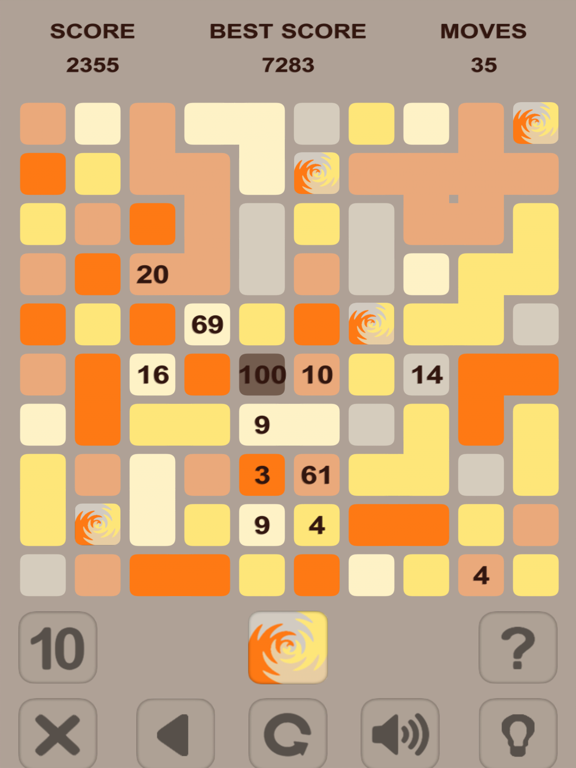 Blocks Numbers Puzzle iPad screenshot