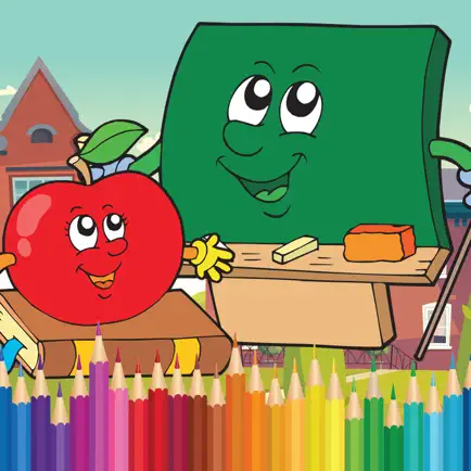 Cartoon school Coloring Book : color pages for kid Cheats