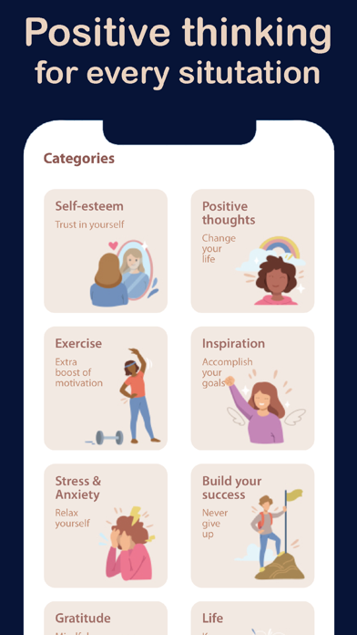 Positive affirmations, quotes Screenshot