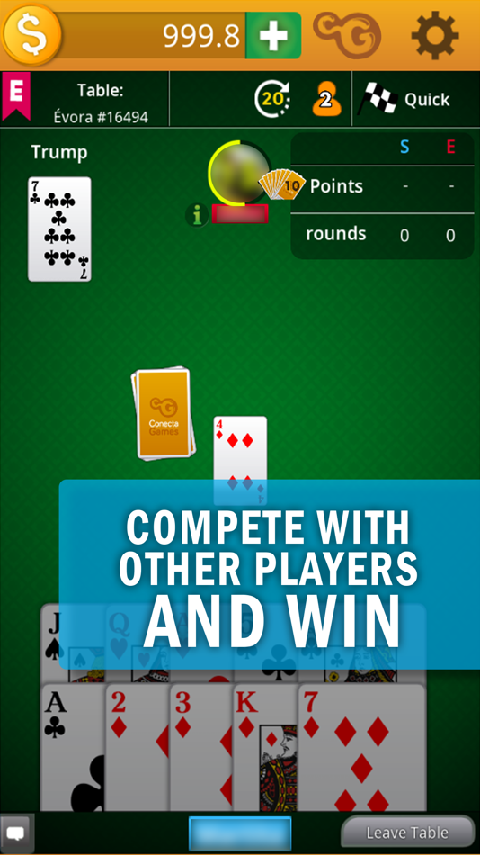 #1. Sueca Multiplayer Game (iOS) 由: Web2mil S.A.