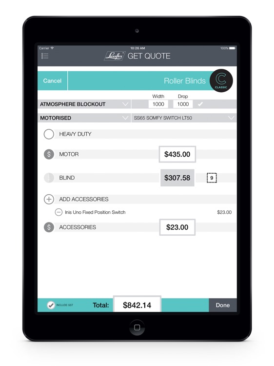 LuxaflexAus Price List