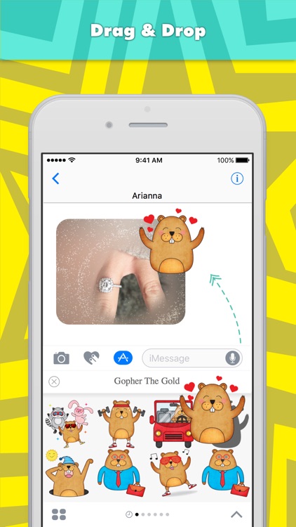 Gopher The Gold stickers by Ideas By Arianna