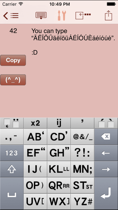 Screenshot #1 pour AEI Keyboard Note Dutch
