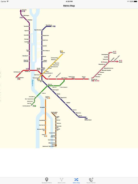 Budapest Metro - Subway iPad screenshot 5 - Travel app