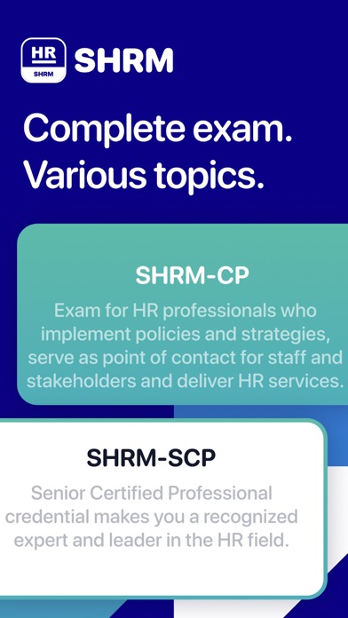 Screenshot #1 pour SHRM Exam Prep