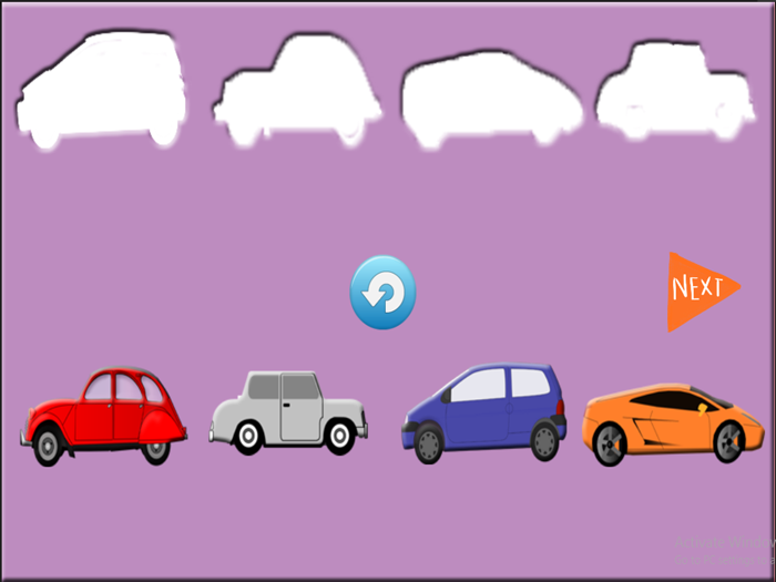 Fun Learning Kids Cars Stencil Puzzle Game Free