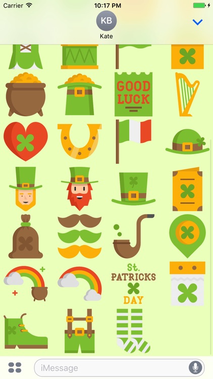 Irish Stickers - St. Patricks Emojis