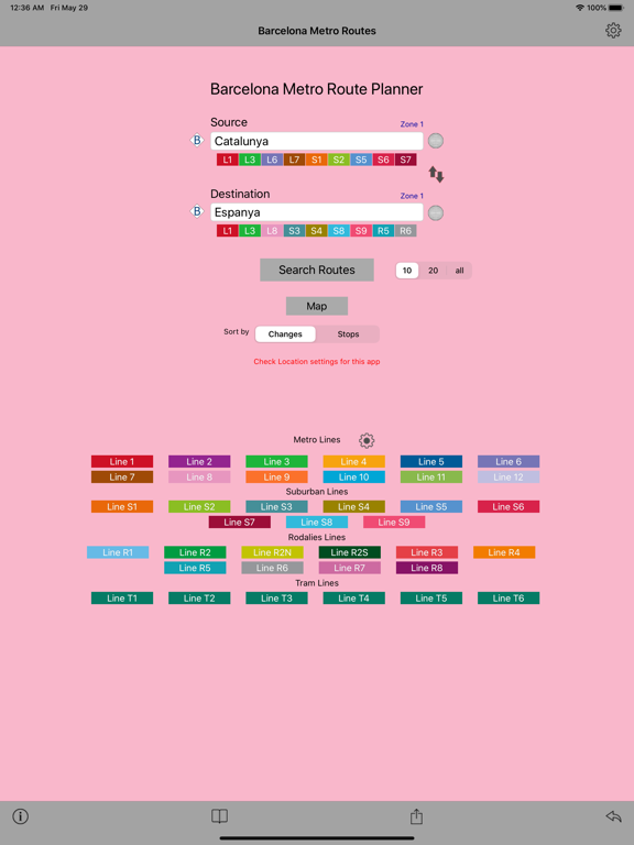 Barcelona Metro Route Planner