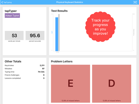 TapTyping - typing trainerのおすすめ画像4