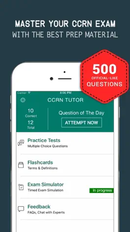 Game screenshot CCRN Practice Exam Prep 2017 – Q&A Flashcards mod apk