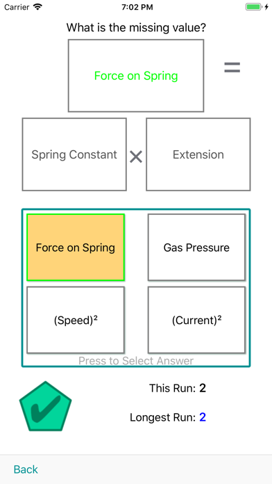 Miss Price Physics Equations Screenshot